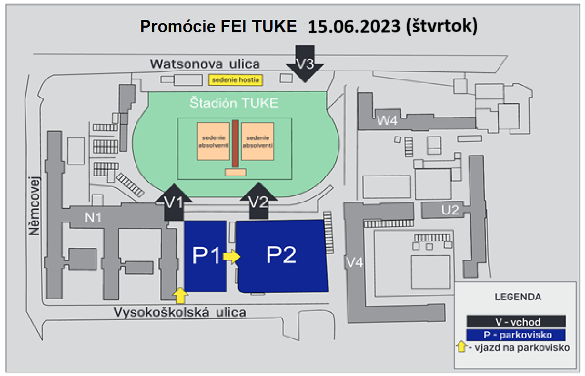  V zmysle rozhodnutia dekana Fakulty elektrotechniky a informatiky TU v Košiciach

sa SLÁVNOSTNÁ PROMÓCIA 2023 uskutoční

dňa 15.06.2023 o 10.00 hod. (štvrtok)

na štadióne SLÁVIA TU v Košiciach